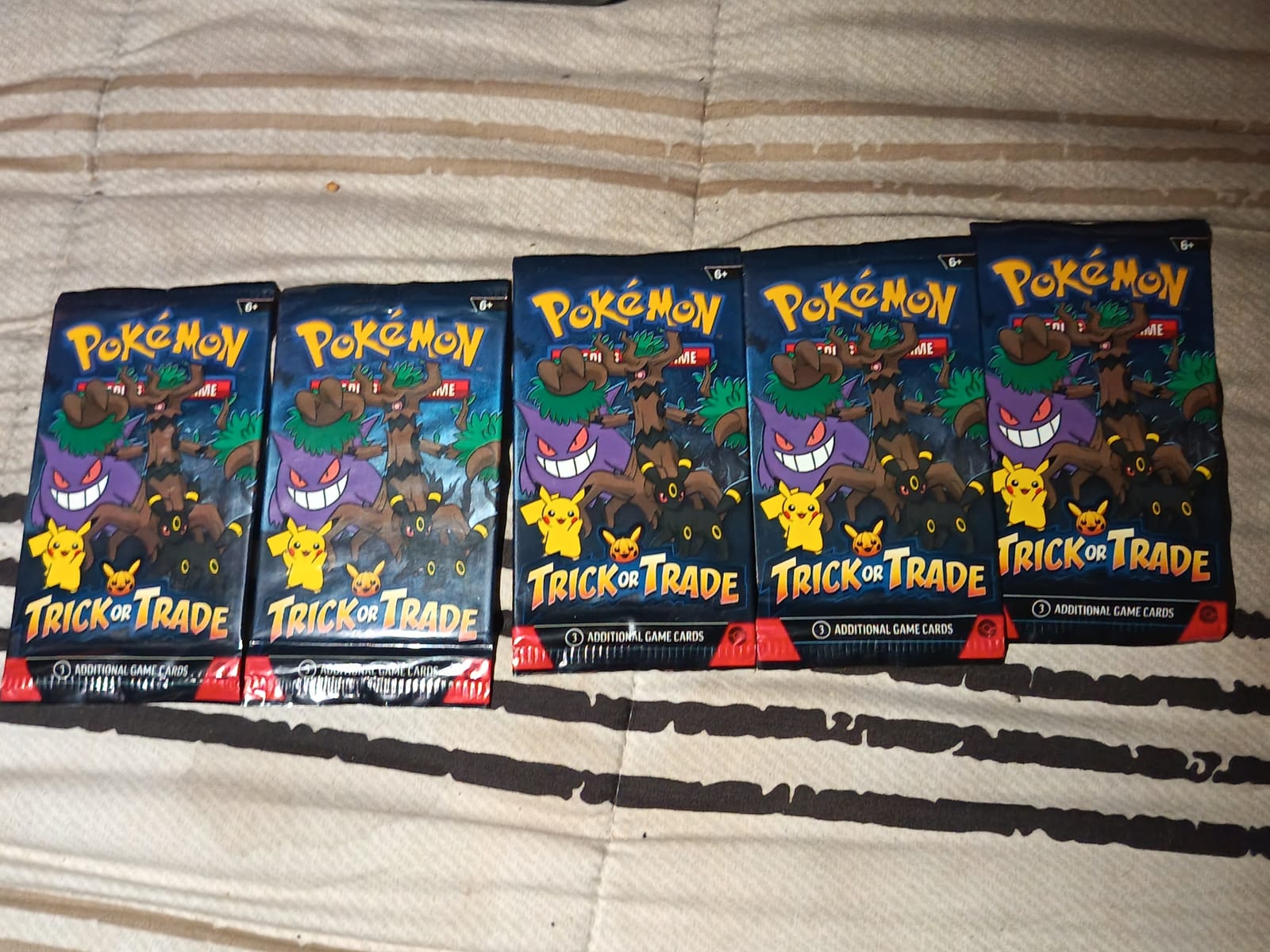 Sobres de cartas pokemon