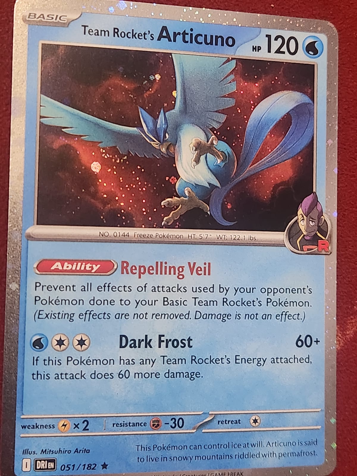 Team Rocket's Articuno - 051/182 (Cosmos holo)