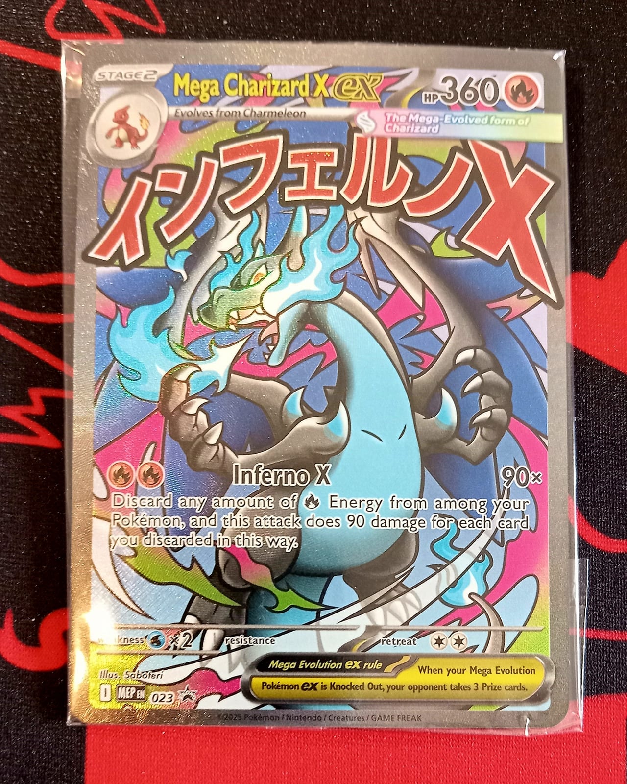 Pack mega charizard x ex full art black star promo + oricorio ex SIR black star promo ingles sellado