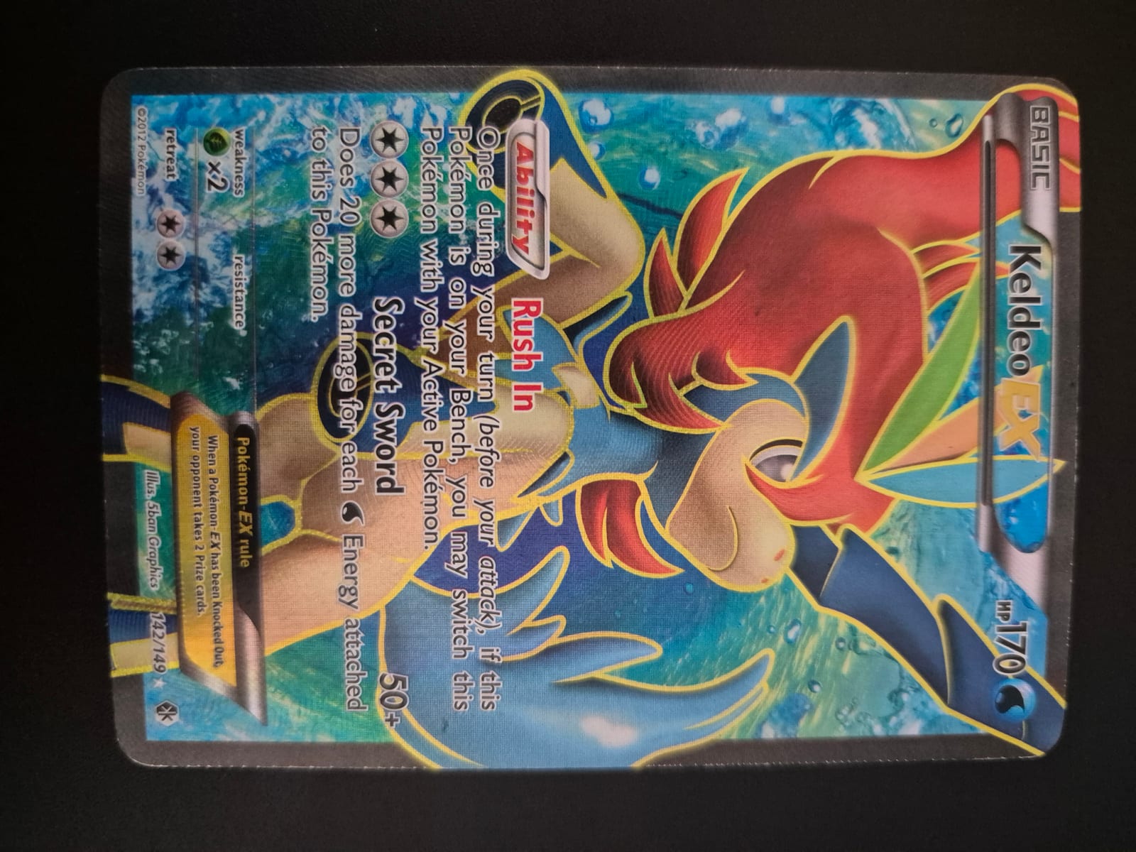 Keldeo EX (142 Full Art) - TCGmatch Chile