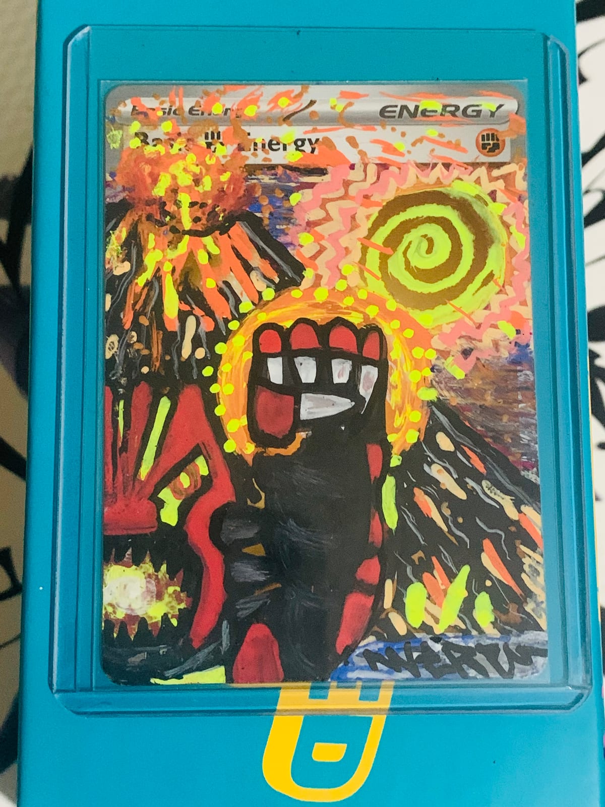 Basic Energy Fighting Holo custom ART groudon