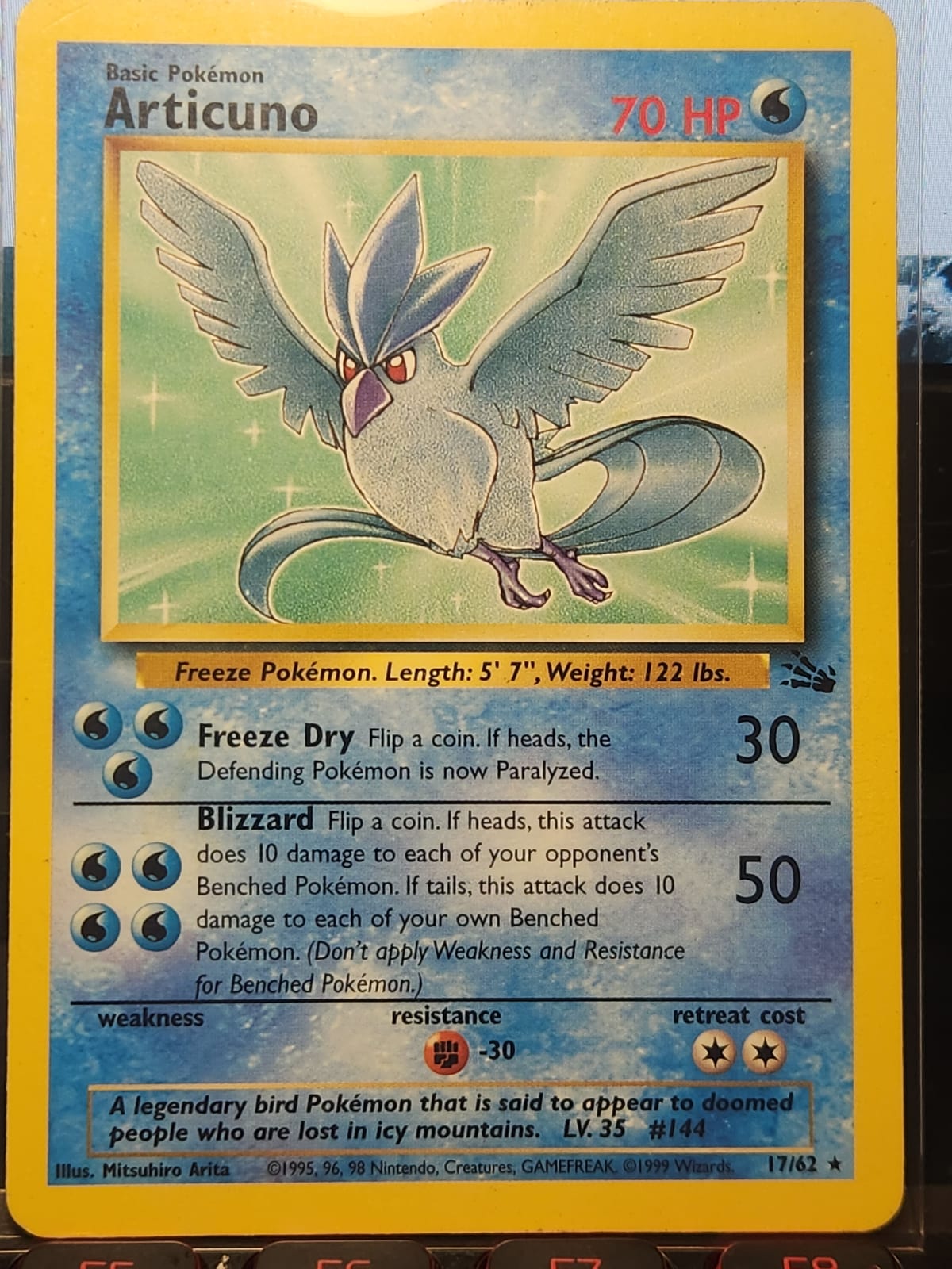 ポケモンカード Articuno イタリア語版 ホロ (ITA) Articuno (17) - TCGmatch Chile
