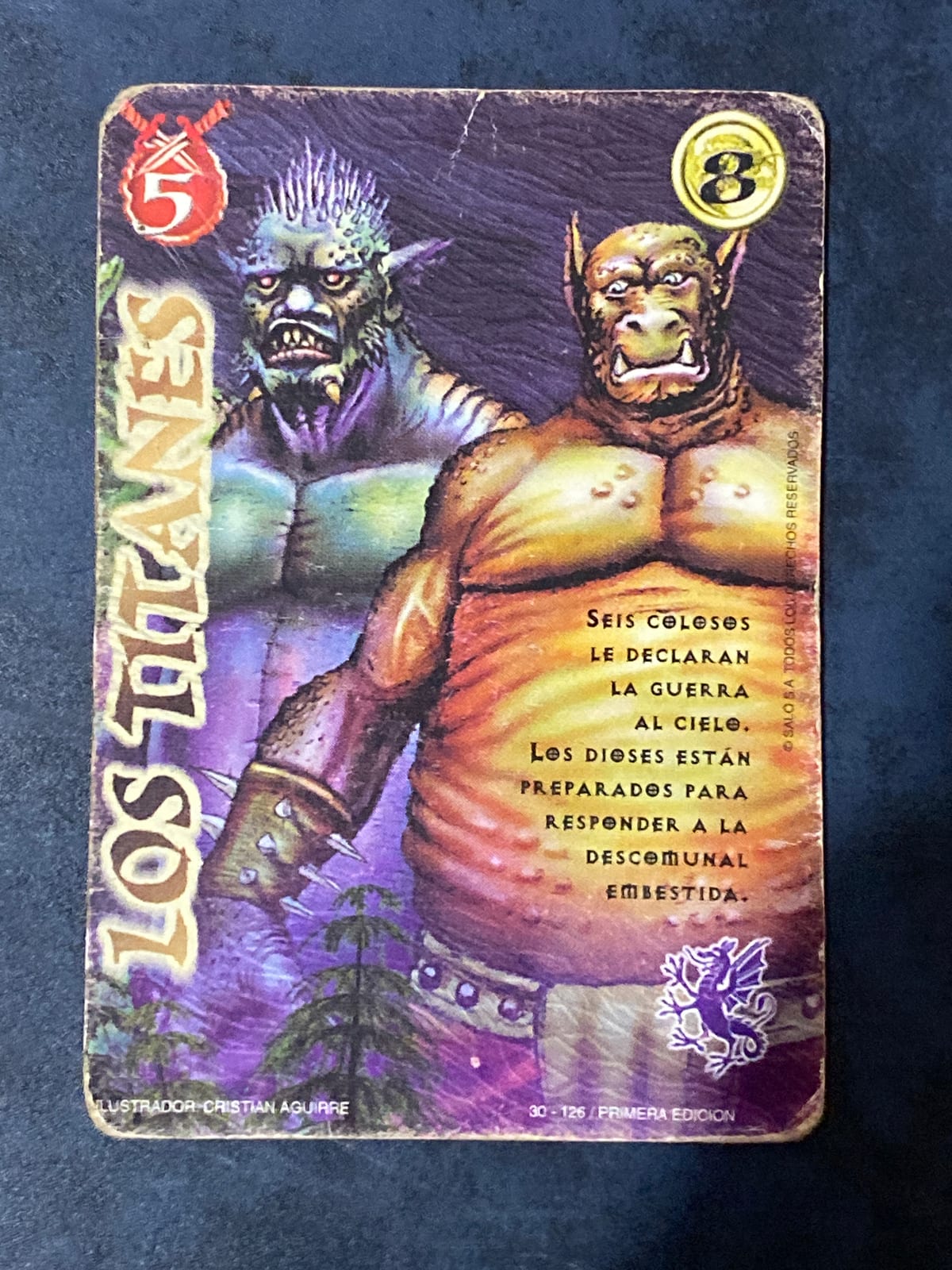 30/126 Los Titanes - Mitos Y Leyendas - El Reto- Primera Edición ...