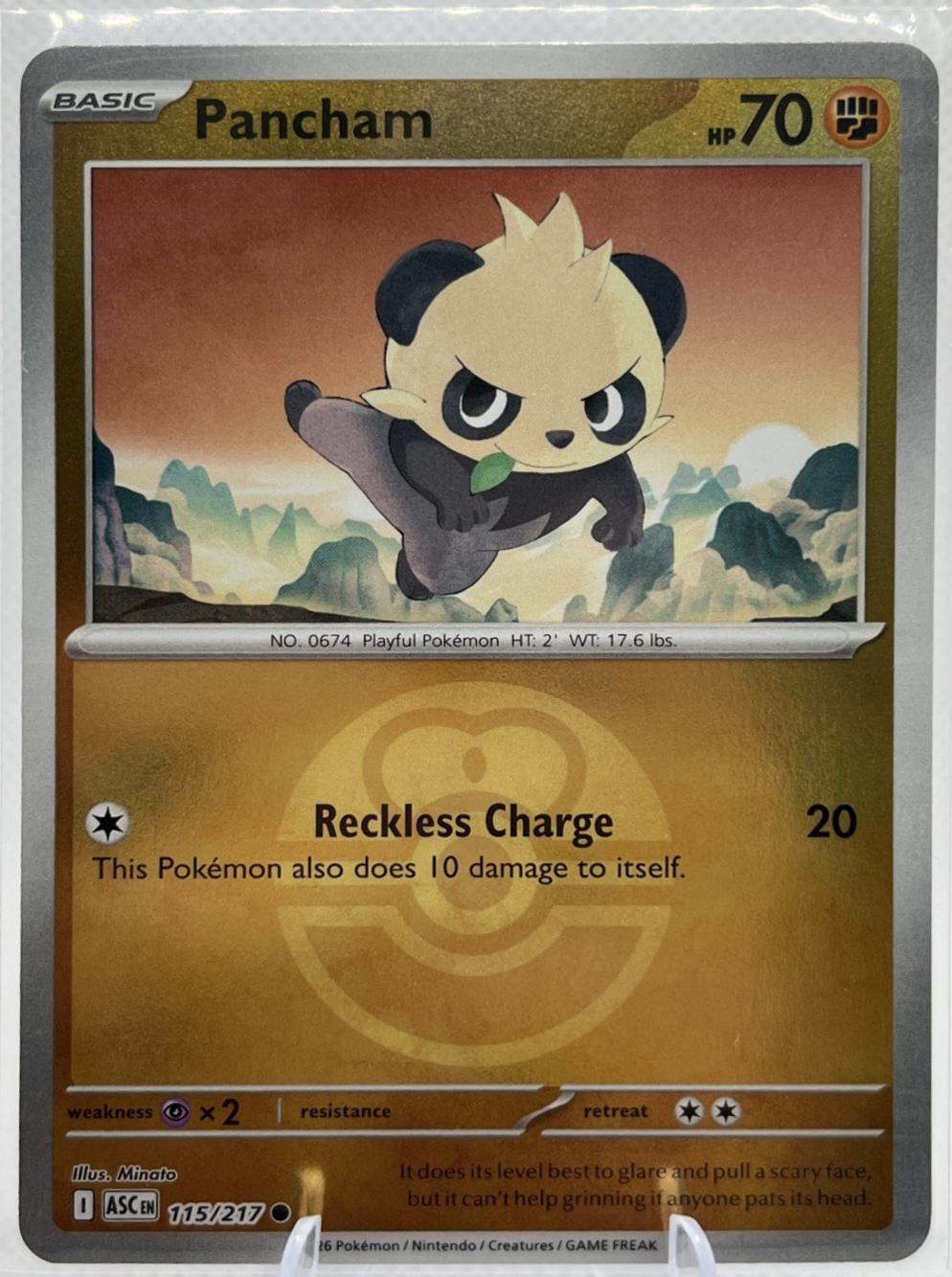 Pancham [Ball] #115 Pokemon Ascended Heroes