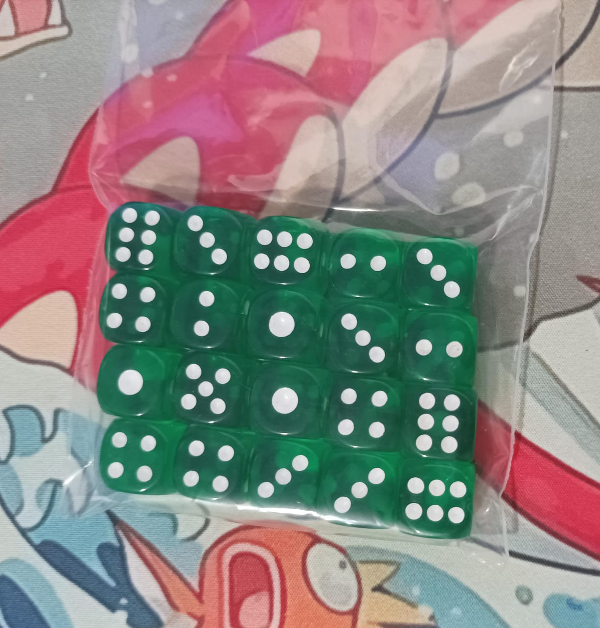 Dados 12mm verde oscuro