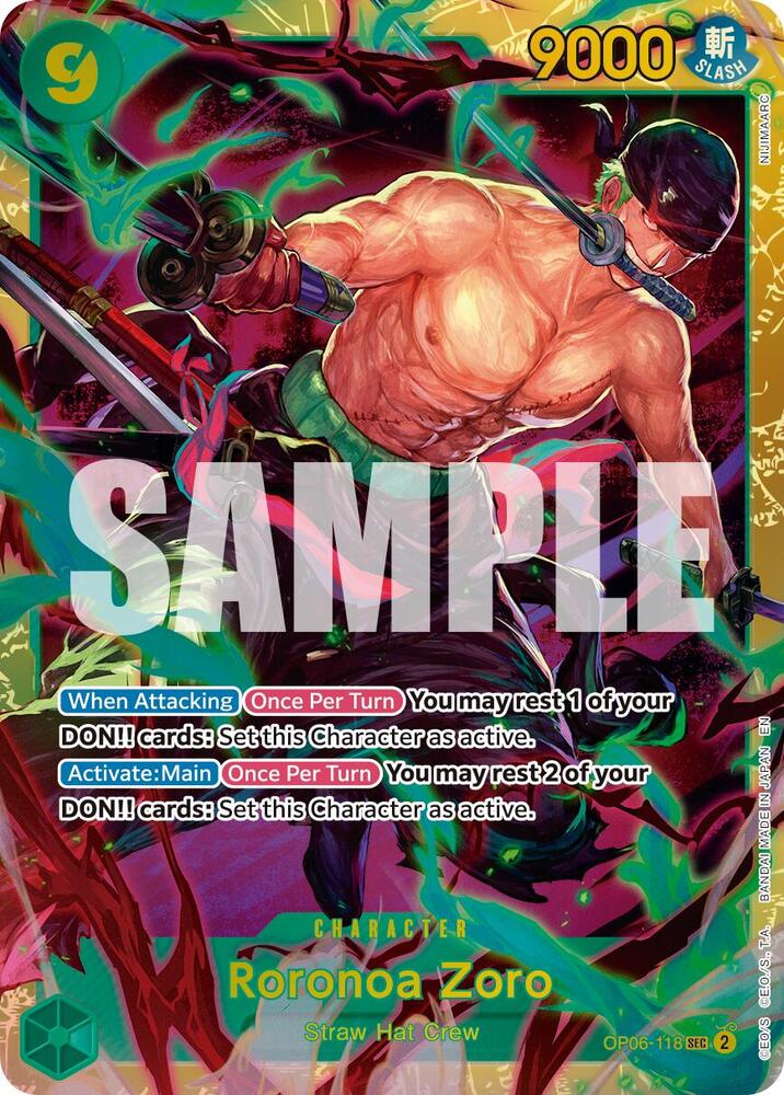 Roronoa Zoro - OP06-118 (Reprint)holo - TCGmatch Chile
