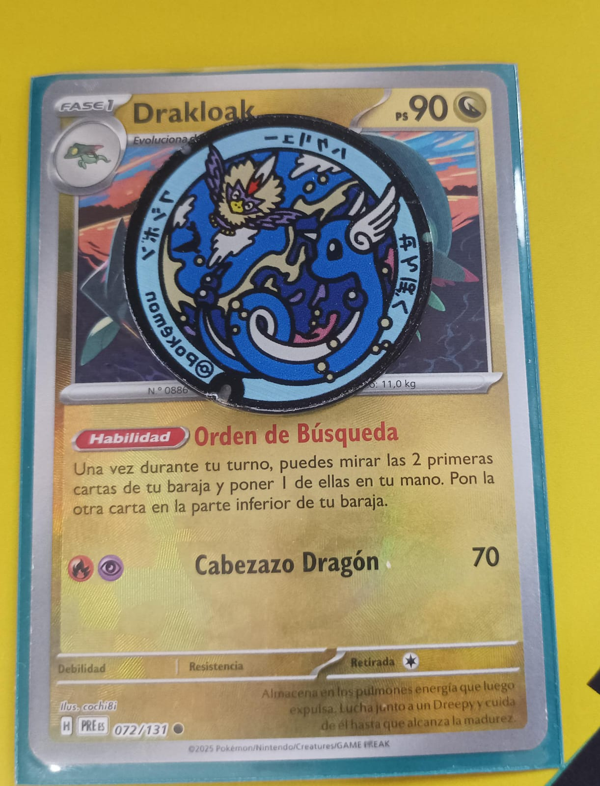 Dragonair y Rufflet - Marcador de habilidad acrílico