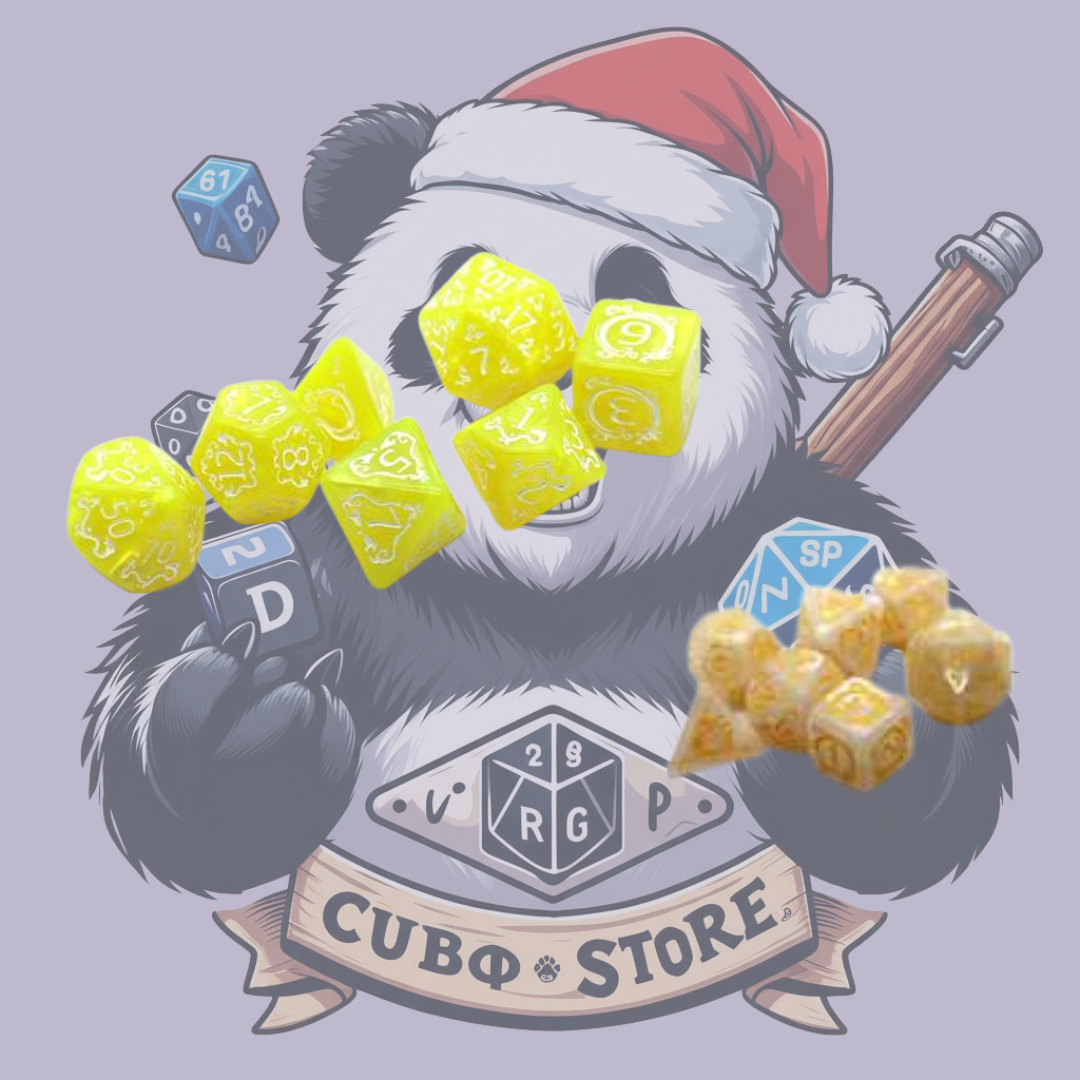 Kit dados con diseño de dragón
