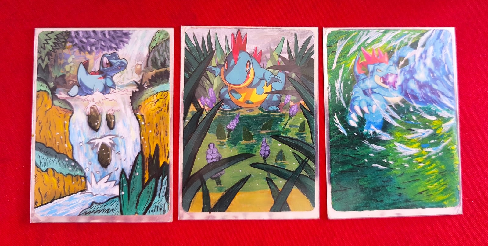 Altered Card Pokemon Totodile Croconow Feraligatr