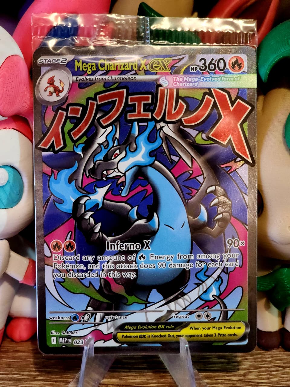 Promo Mega Charizard X EX Promo 023 + Oricorio EX Promo 024 - Ingles.