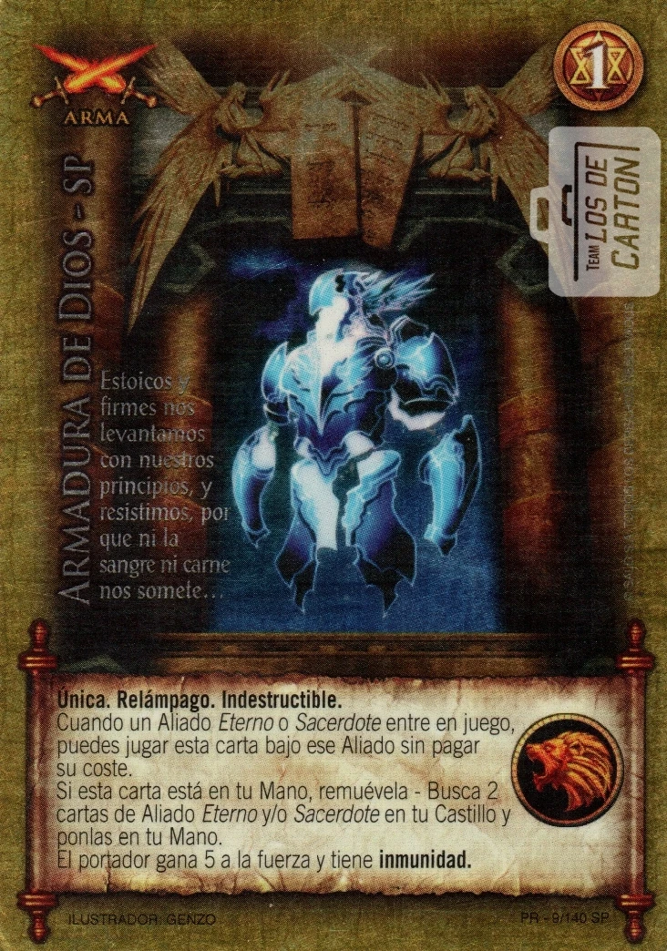 Armadura de Dios Sp PR - 9/140 SP