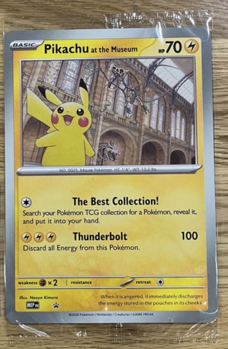 Pikachu at the museum
