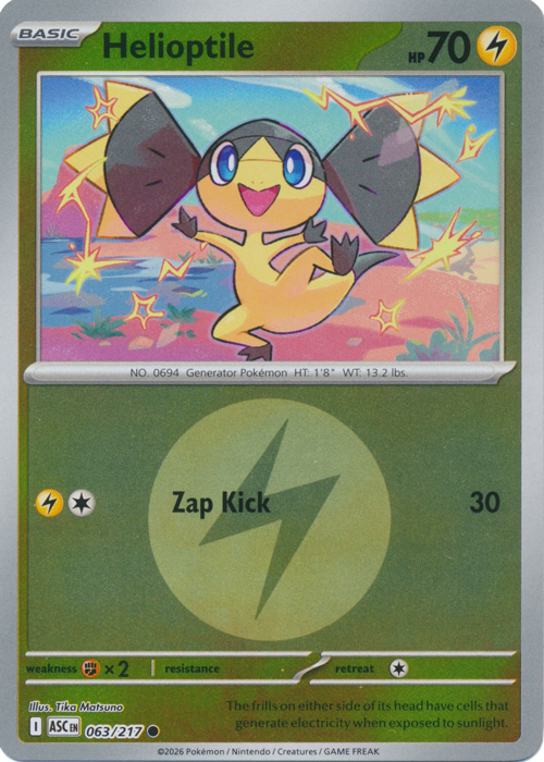 Helioptile - 063/217 (Energy) Inglés 