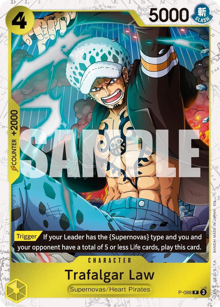 Trafalgar Law - P-088 (Pirate Foil) - TCGmatch Chile