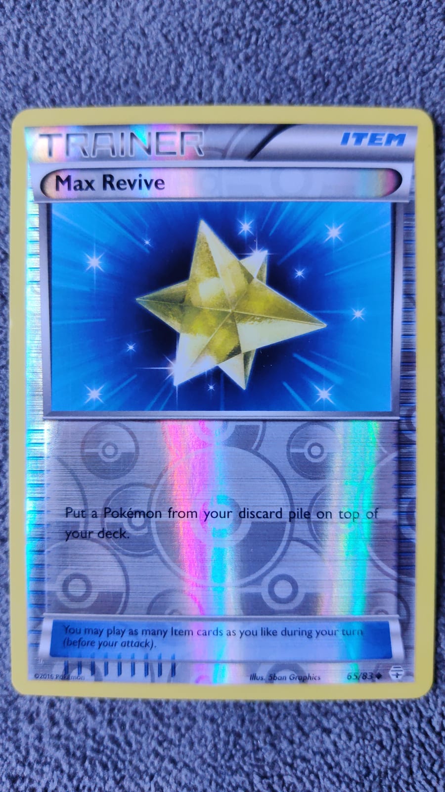 max revive pokemon card Max Revive 65/83 Reverse Holo Pokemon Card Near Mint