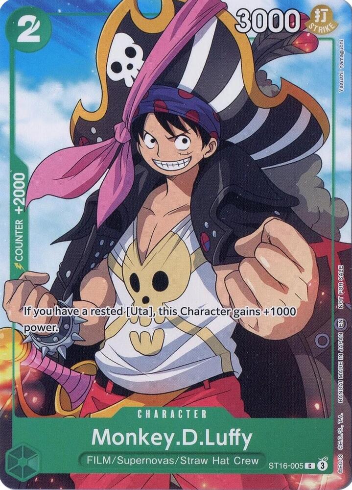ドラマティックカード AS-016 PR promo card Monkey.D.Luffy (Welcome Pack Vol. 2) - One Piece Promotion Cards