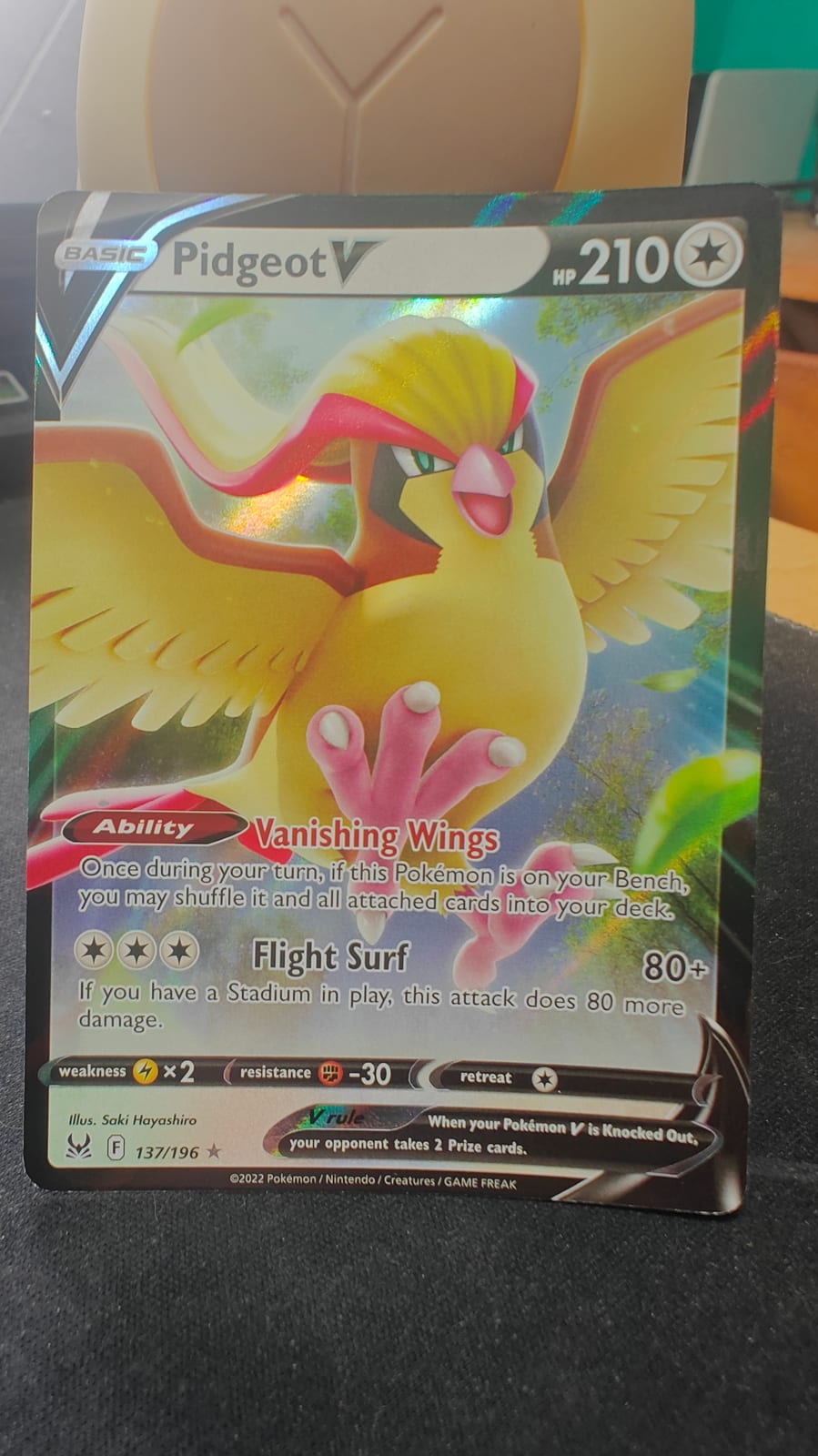 pidgeot v pokemon card value #82 Prices | Japanese Lost Abyss placed immediately into protective sleeves Pidgeot V #112 Prices |
