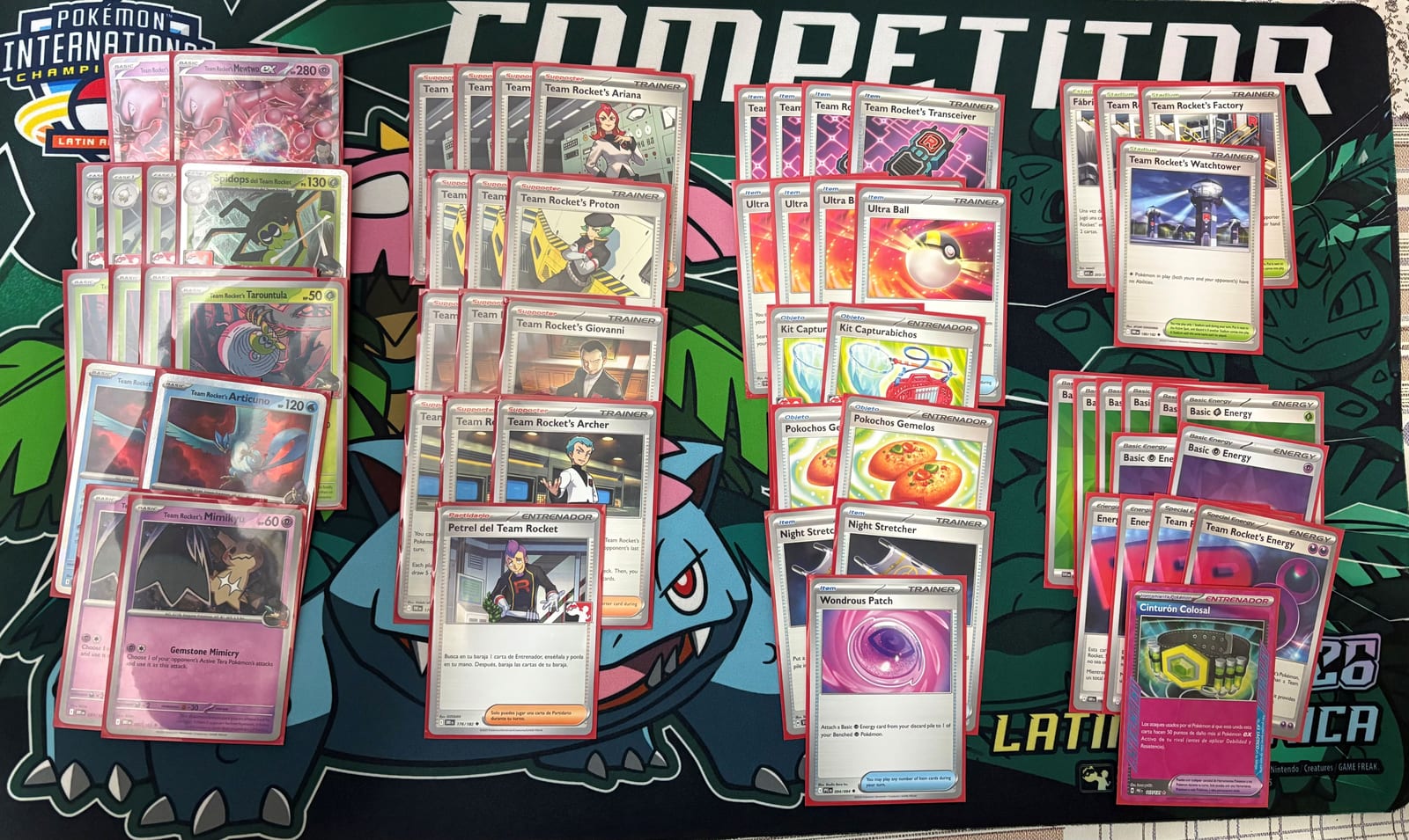 Deck Team Rocket Mewtwo EX