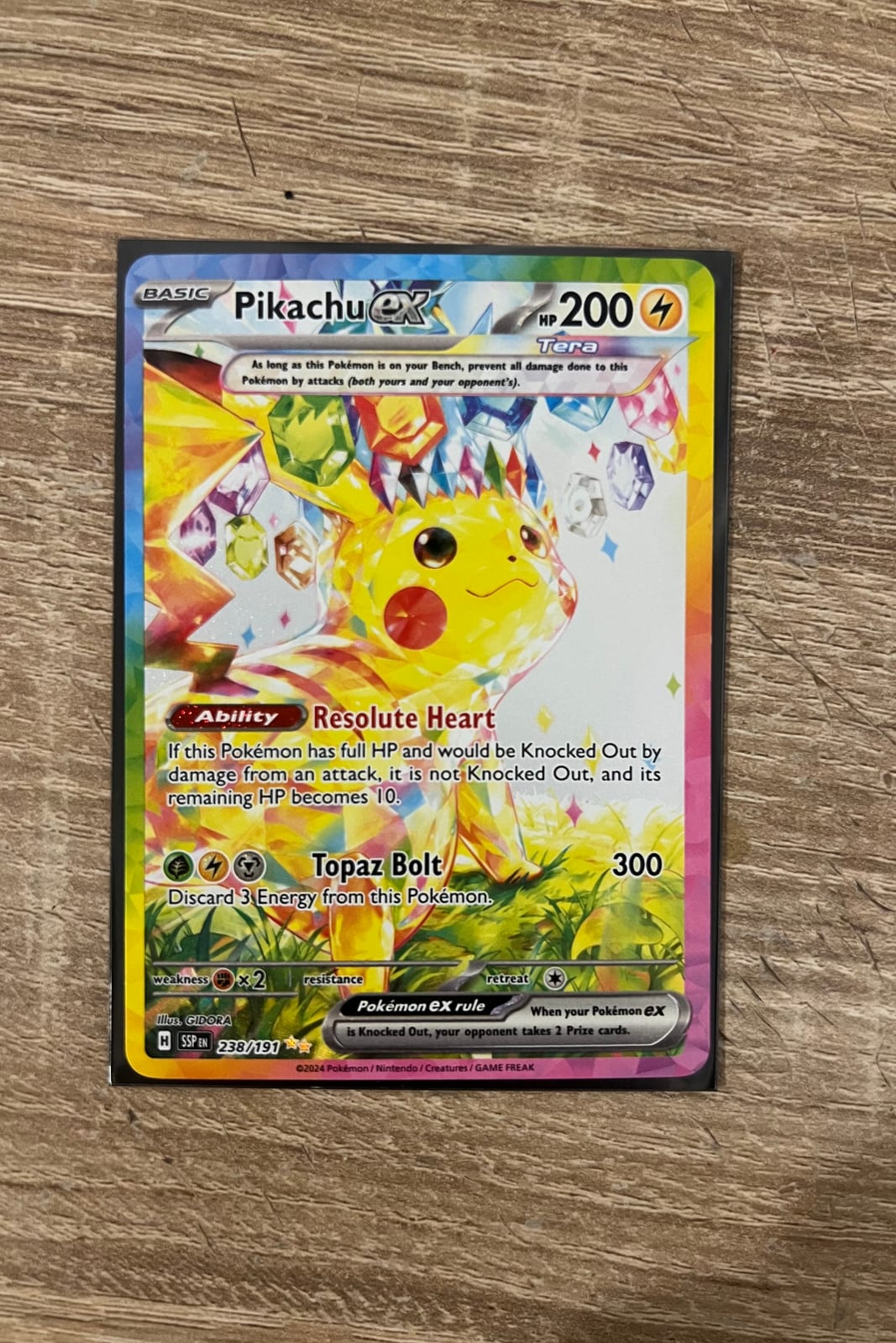 Pikachu ex - 238/191 surging sparks