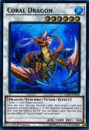 Coral Dragon - LEHD-ENB38 - Ultra Rare 1st Edition