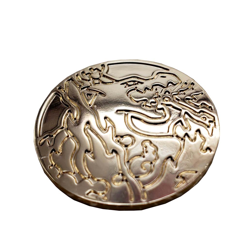 Moneda Metalica Mega Charizard X - Ultra Premium Collection