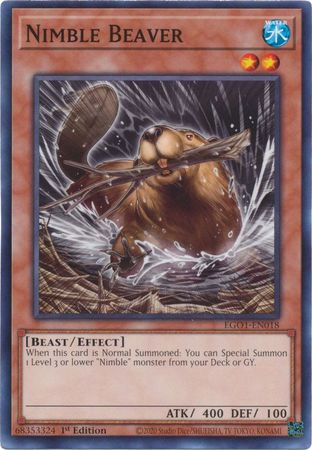 Nimble Beaver - EGO1-EN018 - Common 1st Edition