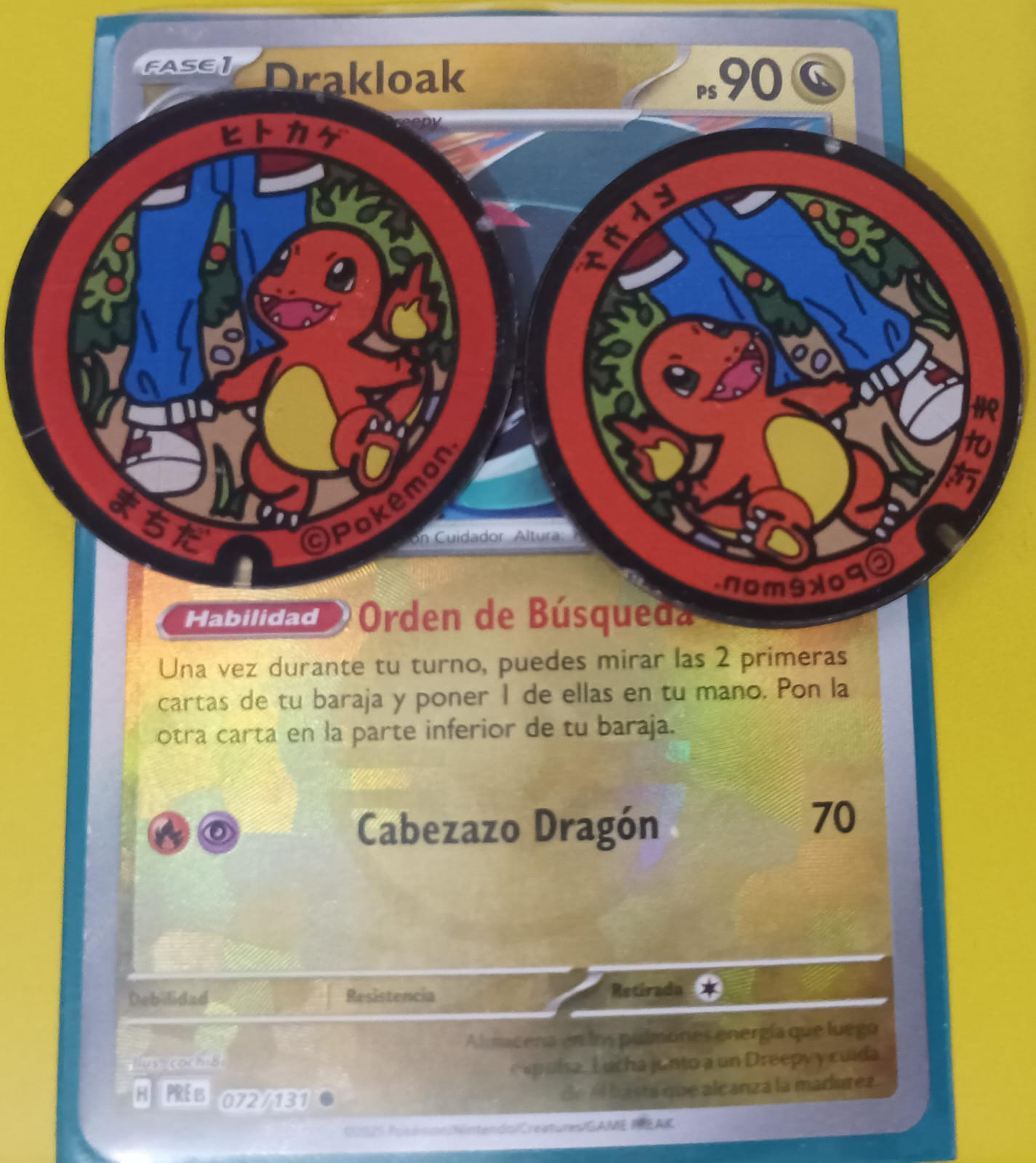 Charmander y Red - Marcador de habilidad acrílico