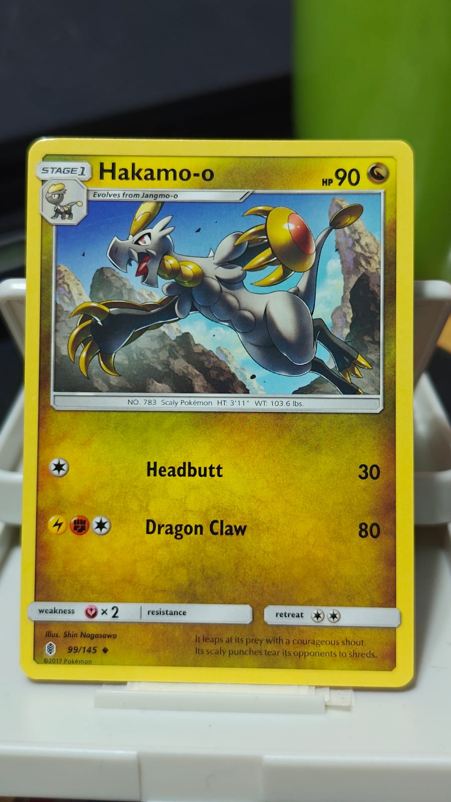 hakamo-o pokemon card value Hakamo o 7 Uncommon Card Type Hakamo-o - 99/145 - Uncommon