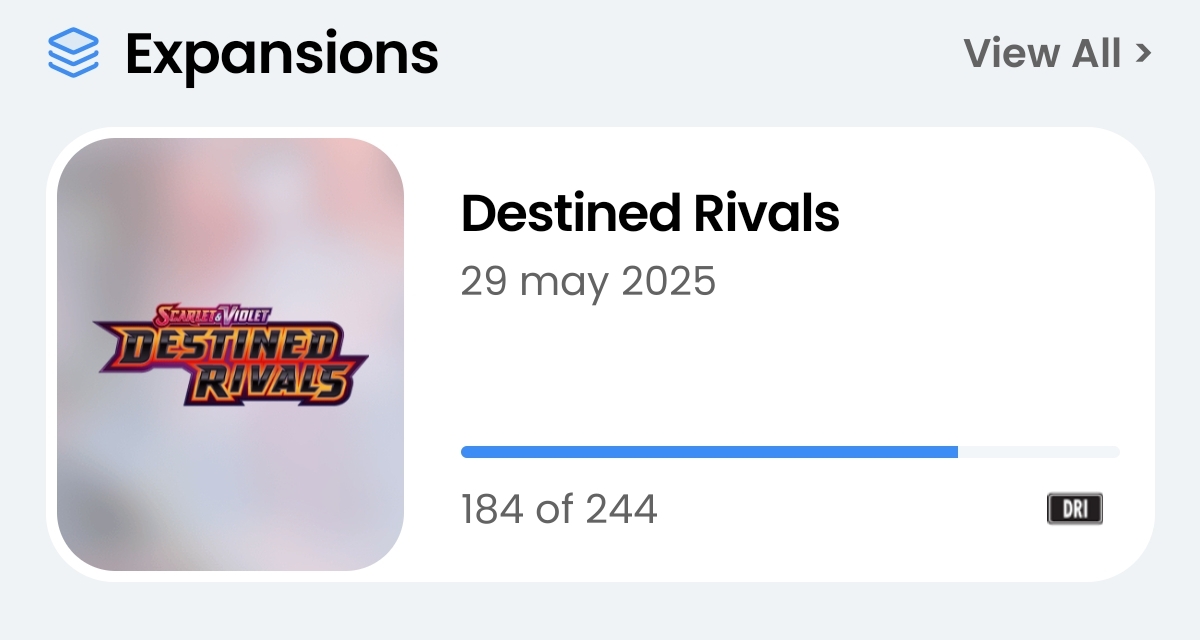 Master Set Incompleto: Destined Rivals (75.4% Completado)
