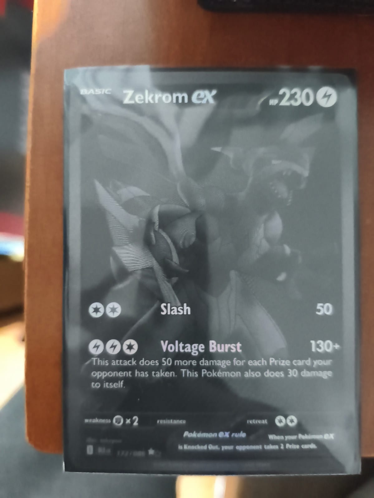 Zekrom ex - 172/086 - SV: Black Bolt (BLK)