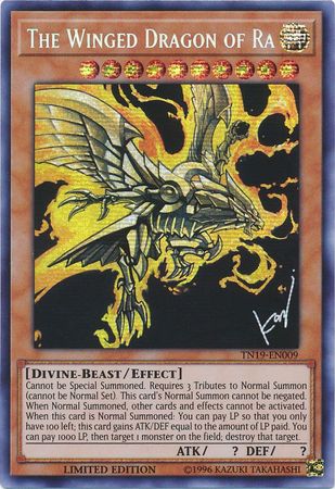TN19-EN009 - The Winged Dragon of Ra - Prismatic Secret Rare Limited Edition