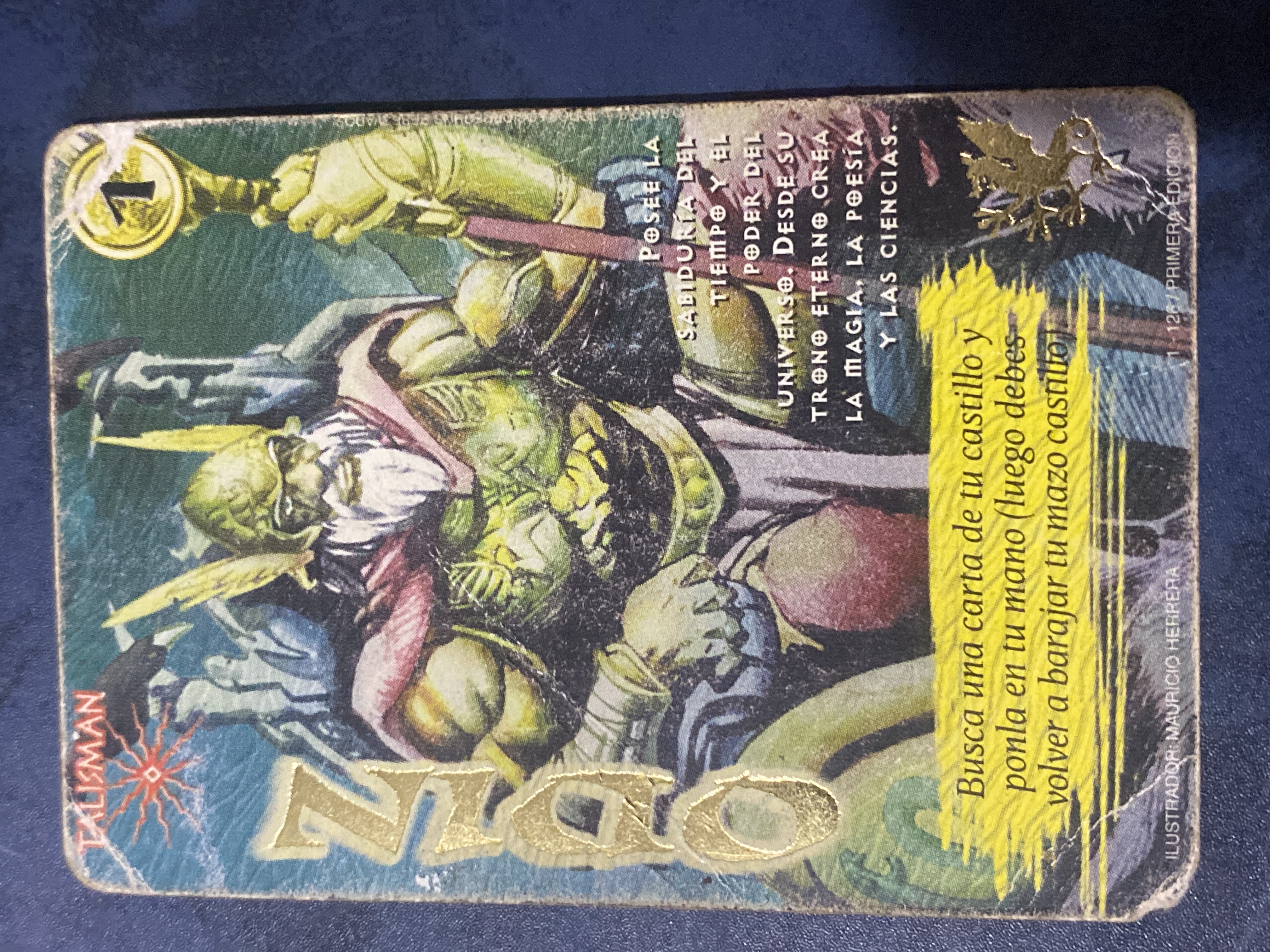 1/126 Odin - Mitos y Leyendas - El Reto- Dañada- Primera Edición