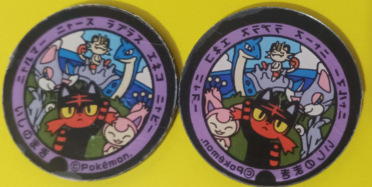 Gatitos (glameow, litten, skitty y meowth) y Lapras - Marcador de habilidad acrílico