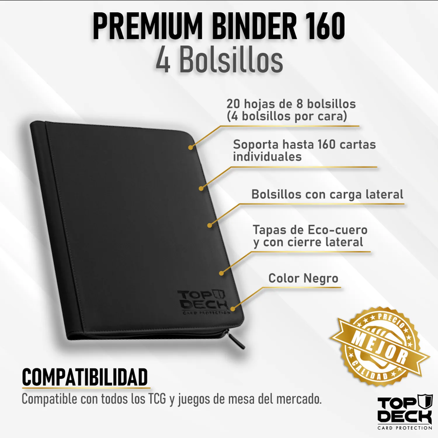 Carpeta Topdeck premium blinder 160
