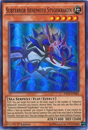 INOV-SP083 - Behemoth del Subterror Stygokraken - Super Rare 1st Edition