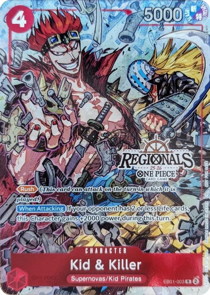 Kid & Killer (CS 25-26 Regionals Textured Chase Promo) - One Piece