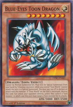Blue-Eyes Toon Dragon - DPBC-EN043 - Common 1st Edition