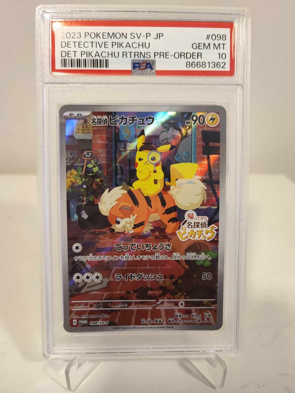 Detective Pikachu PSA 10 Japones