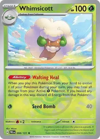 Whimsicott – 008/131 – Master Ball, Español