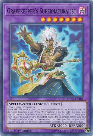 Gravekeeper's Supernaturalist - MP19-EN181 - Common 1st Edition