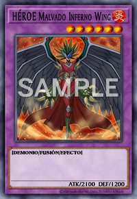 GLAS-SP038 - HEROE MALVADO Inferno Wing - Ultra rara 1era edicion