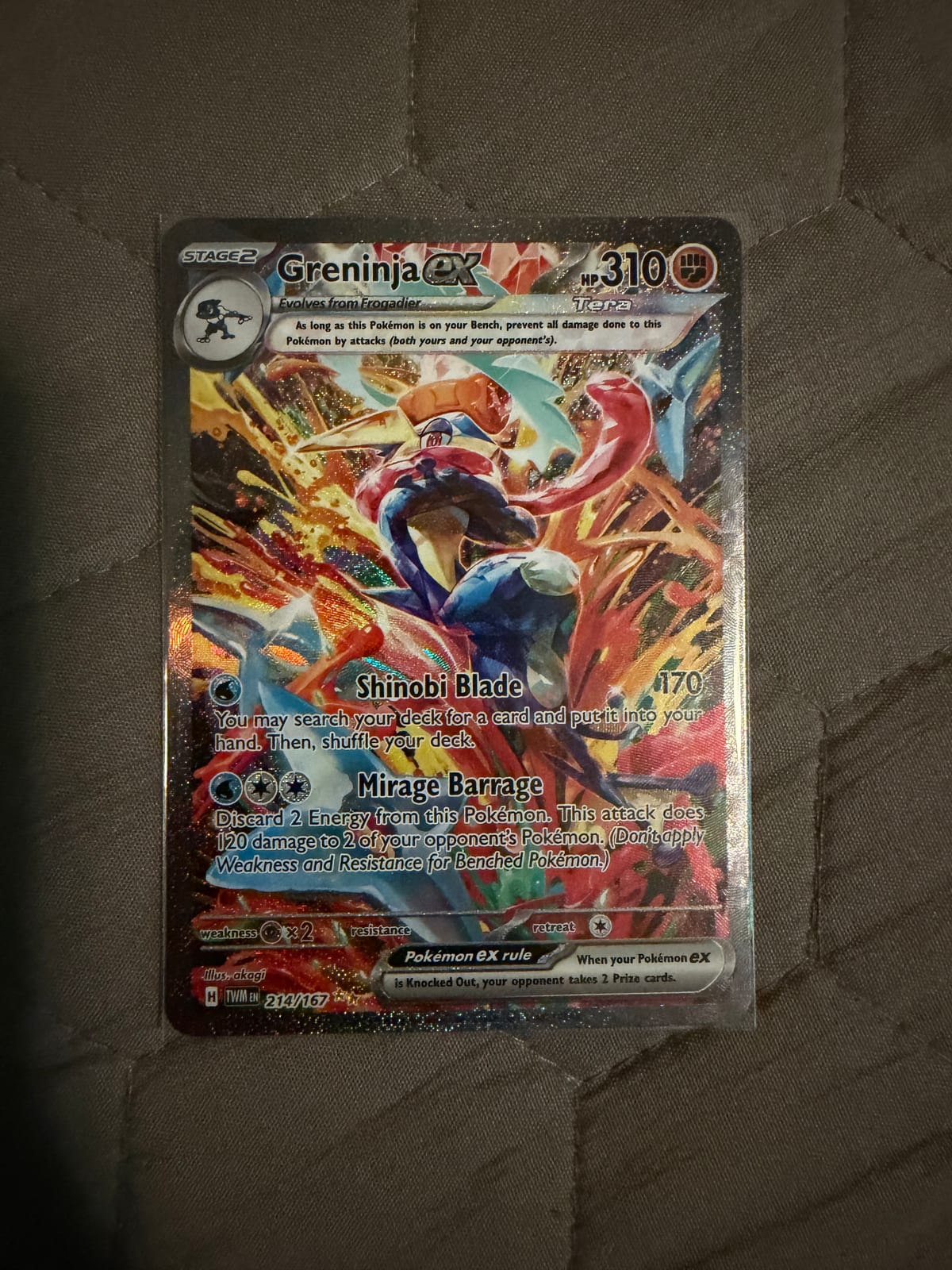 Greninja ex - 214/167 - TCGmatch Chile