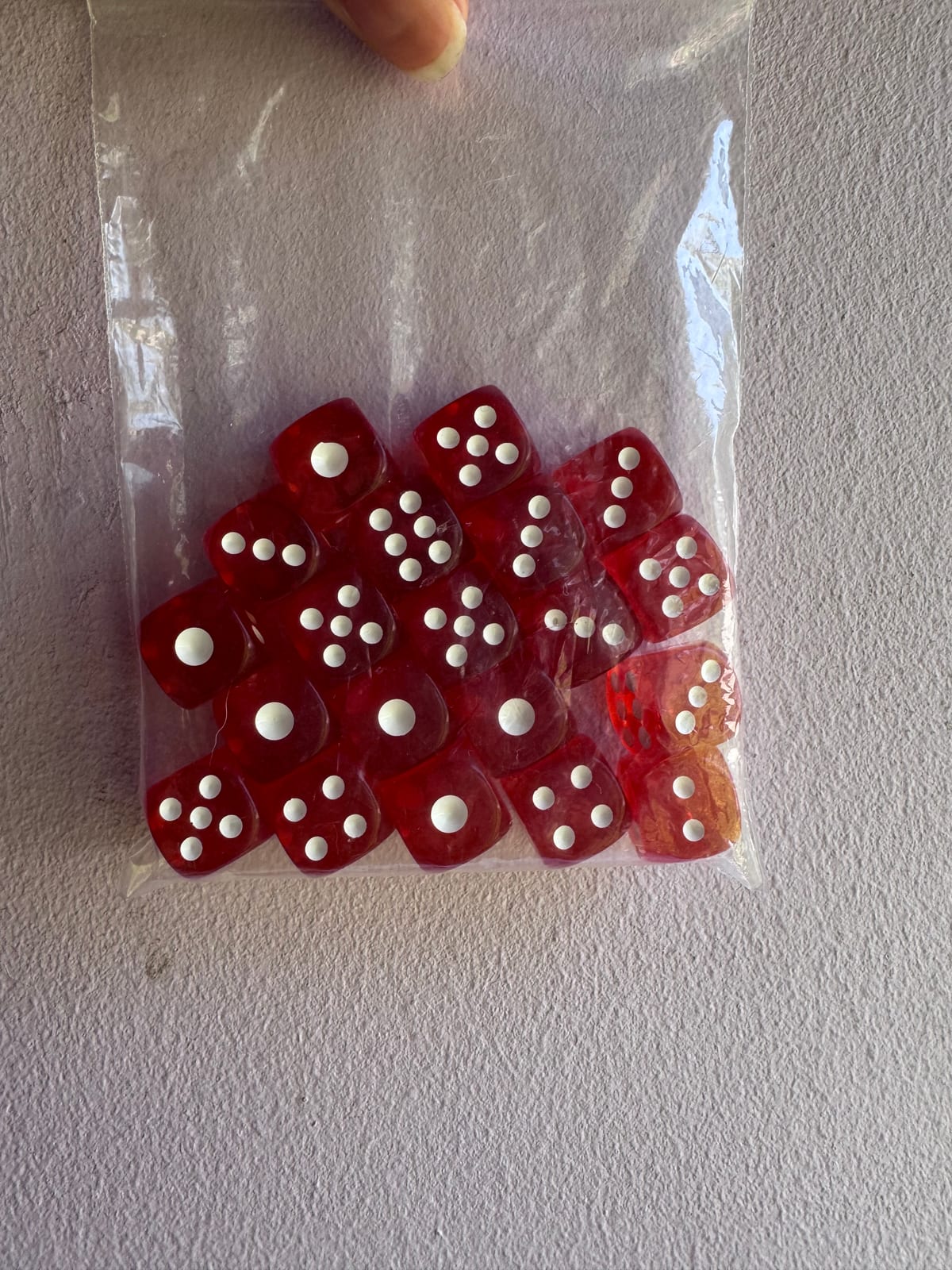 Dados 12 mm Rojos