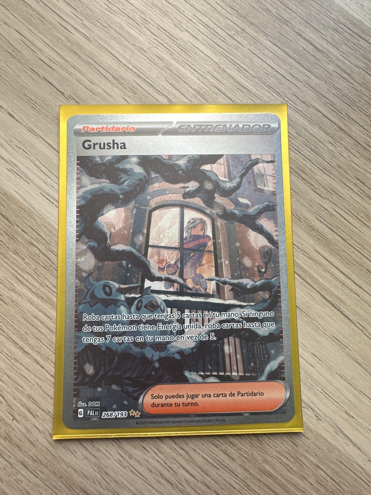 268 193 pokemon card Grusha 268/193 draw cards until you have 7 cards in your hand instead.You may play only 1 Supporter card during your turn. Grusha 268/193 - Pokmon Extended