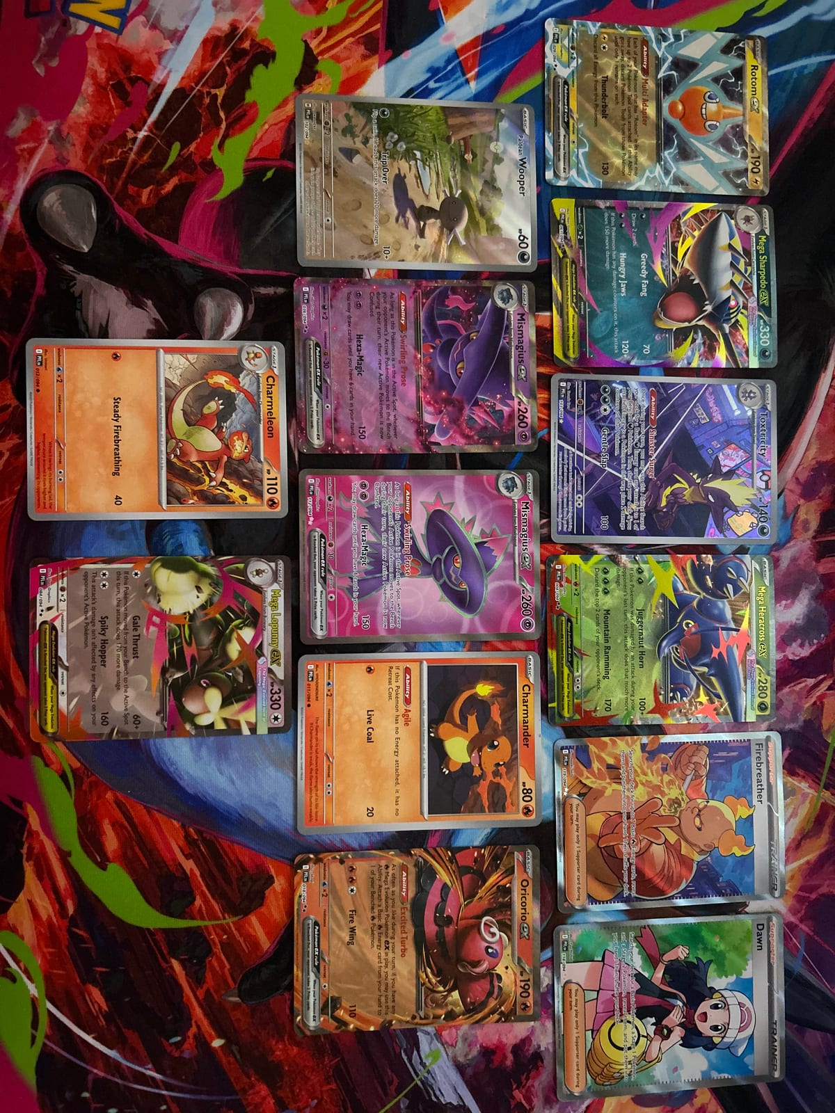 Lote de cartas Mega evolution Phantasmal Flames