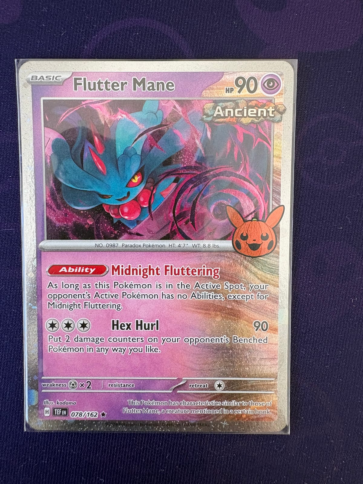 078/162 Flutter Mane Cosmo Holo Fart Swirl