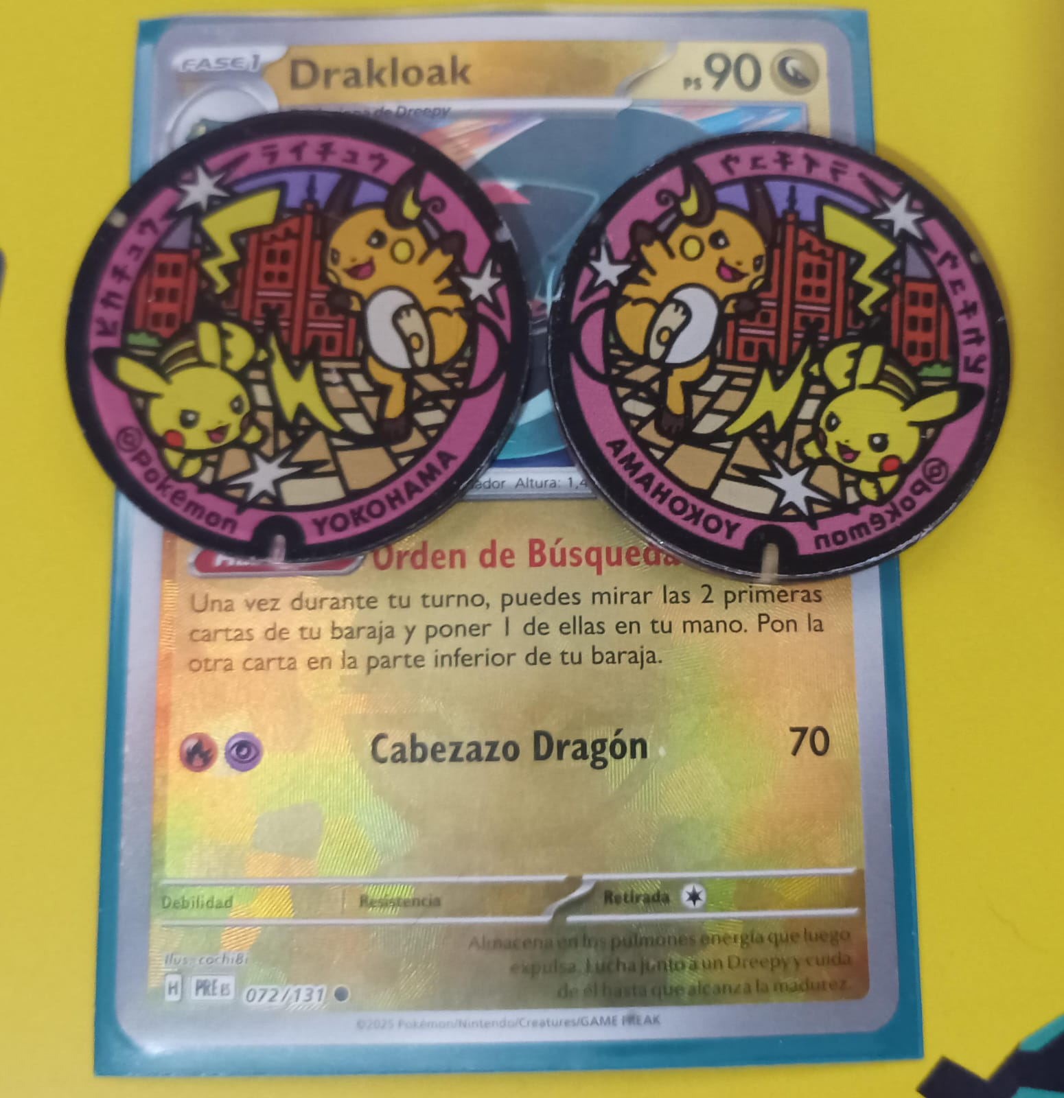 Pikachu y Raichu - Marcador de habilidad acrílico