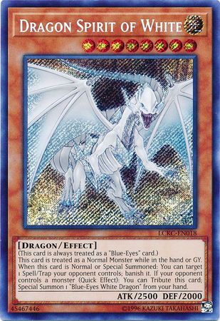 Dragon Spirit of White - LCKC-EN018 - Secret Rare Unlimited
