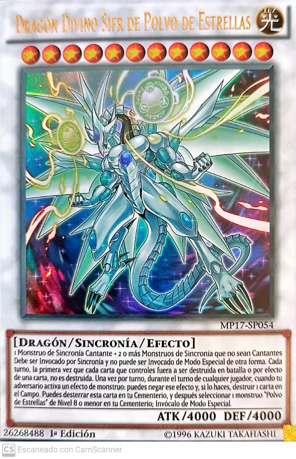 Dragon Divino Sifr de Polvo de Estrellas - MP17-SP054
