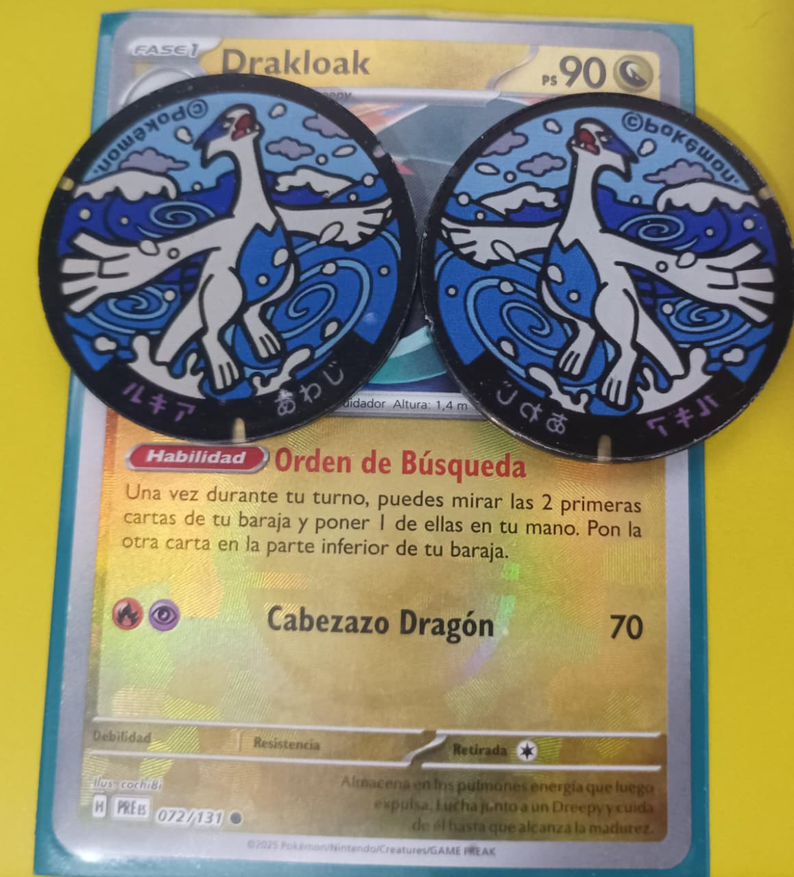 Lugia - Marcador de habilidad acrílico